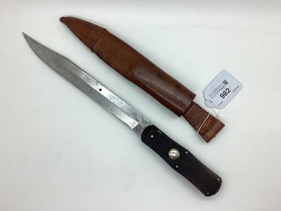 Lot 982 - George Butler & Co Folding Bowie Knife, with...