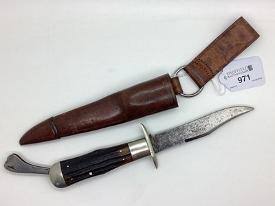 Lot 971 - Folding Hunting Knife, with extending blade...