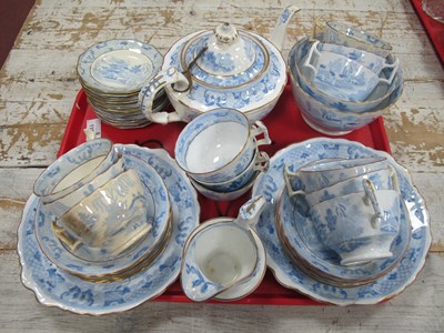 Lot 1101 - Late XIX Century Chinese Garden Blue & White...