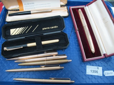 Lot 1356 - Gold Plated and Other Ink Pens, including...