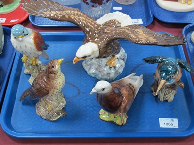 Lot 1265 - Beswick Figures of Birds, Bald Eagle, Pigeon,...