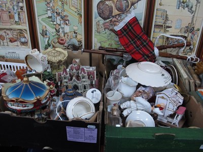 Lot 1014 - Christmas Decorations carousels, mugs, plates:-...