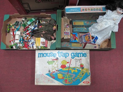 Lot 1099 - Action Man Figures, Matchbox die cast planes,...