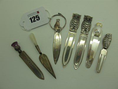 Lot 125 - A Collection of Assorted Hallmarked Silver and...