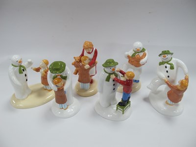 Lot 1332 - Coalport The Snowman Figures - 'Dancing at the...