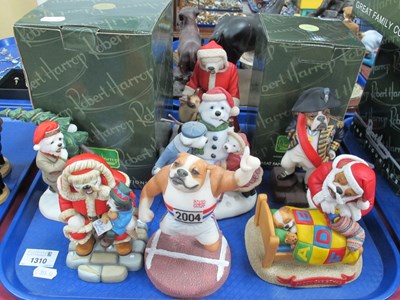 Lot 1310 - Robert Harrop Doggie People Figures - Bulldog...