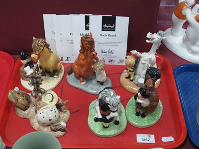 Lot 1267 - Royal Doulton Thelwell Figures - Ideal Ponly...