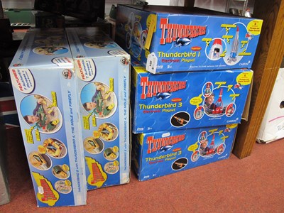 Lot 464 - Five boxed Thunderbirds electronic playsets by...