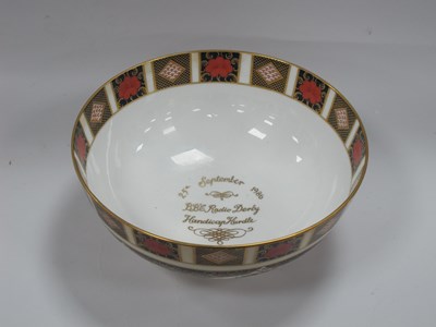 Lot 1255 - Royal Crown Derby Imari Bowl, (with...