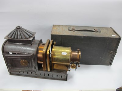 Lot 1493 - XIX Century Magic Lantern, together with a case.