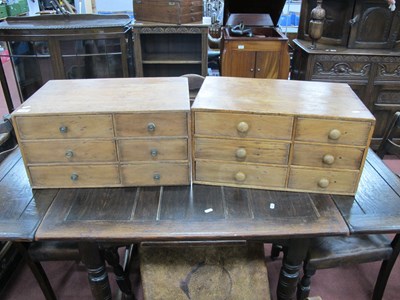 Lot 1628 - Pair of Pine Table Top Drawers, each two...