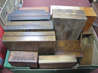 Lot 1150 - Box Selection, including cutlery in oak,...