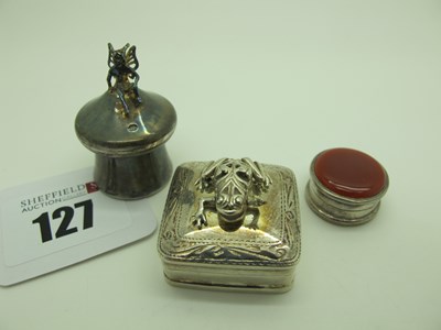 Lot 127 - A Modern Hallmarked Silver Tooth Fairy Pot, a...