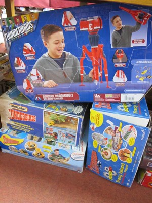 Lot 459 - Four boxed Thunderbirds playsets by Matchbox,...