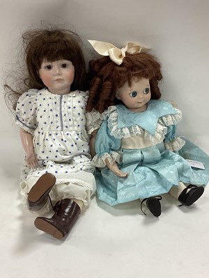 Lot 1340 - Two bisque headed dolls conprising of A J.D.K...