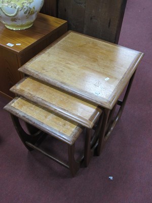 Lot 1633 - G Plan Nest of Three Teak Coffee Tables, with '...