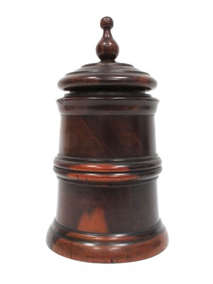 Lot 1295 - A Late XIX Century Lignum Vitae Turned Tobacco...