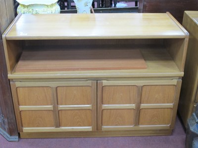 Lot 1635 - Teak Cabinet, probably Nathan with twin...