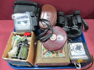 Lot 1460 - Nikon & Pathascope Binoculars, JVC digital...