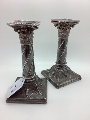 Lot 1 - A Matched Pair of Hallmarked Silver...