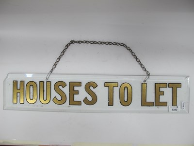 Lot 1382 - An Early XX Century Estate Agents Sign 'Houses...