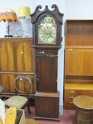 Lot 1645 - Early XIX Century Oak & Mahogany Longcase...