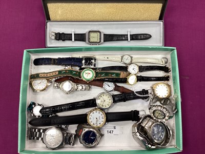 Lot 147 - A Collection of Assorted Wristwatches,...