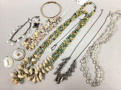 Lot 145 - Vintage Costume Jewellery, including shell...