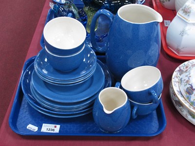 Lot 1236 - Moorcroft Blue and White Glazed Tea and Dinner...