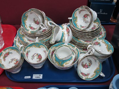 Lot 1283 - Tuscan 'Naples' Teaware, of forty-one pieces.