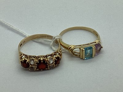 Lot 28 - A Victorian Style 9ct Gold Ring, alternately...