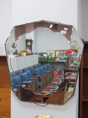 Lot 1610 - 1920s Wall Mirror, with a cloud shape centre,...