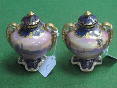 Lot 1298 - H. Allen for Royal Doulton, pair of hand...