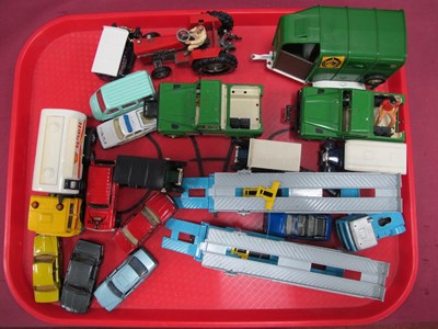 Lot 1418 - Corgi Double Car Transporter, Britains die...