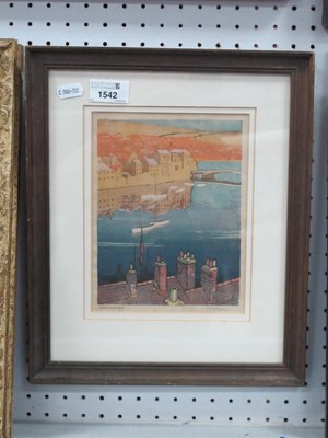 Lot 1542 - Sylvan G Boxsuis (1878 - 1941), 'Old Whitby'...