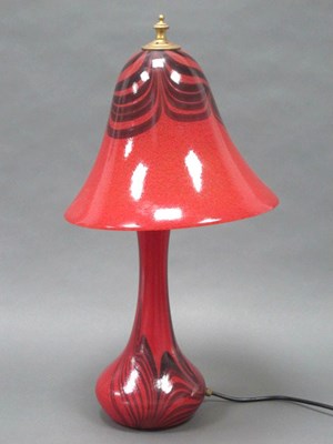 Lot 1002 - Glasform; A John Ditchfield Glass Table Lamp,...