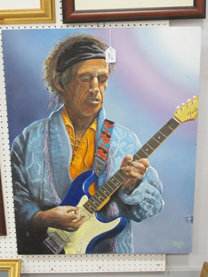 Lot 1571 - Roy Norris, Keith Richards Playing Fender...