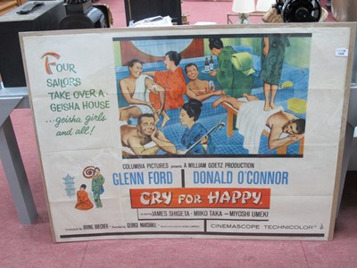 Lot 1528 - Vintage Poster 'Cry For Happy' Starring Glenn...