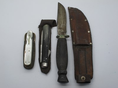 Lot 225 - Pocket Knives; Brooks and Crookes lobster type...