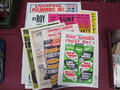 Lot 1414 - Rock N Roll Poster Reprints, including Buddy...