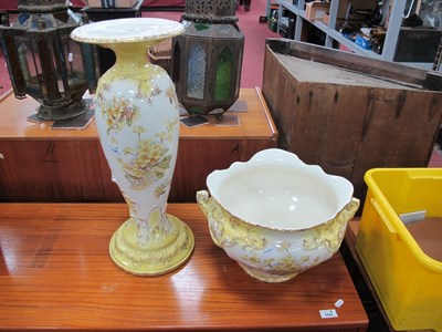 Lot 1183 - Early XX Century Floral, Yellow and Gilt...