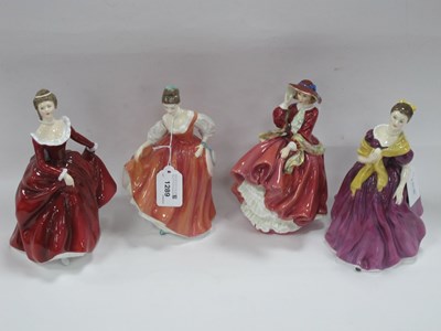 Lot 1289 - Four Royal Doulton Figurines, Fair Lady)...