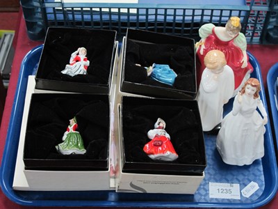 Lot 1235 - Four Royal Doulton Miniature Ladies. all boxed....