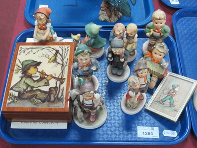 Lot 1264 - Geobel, Hummel Figurines of Children, Singing...