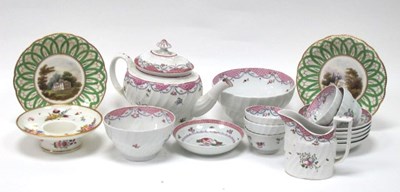 Lot 1025 - A Part New Hall Porcelain Tea Service, of...