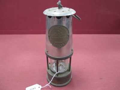 Lot 1472 - Eccles Miners Safety Lamp Type 6, 23cm high.