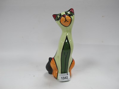 Lot 1342 - Lorna Bailey - Elizabeth the Cat, 18cm high.