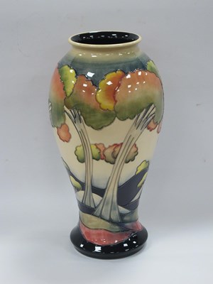 Lot 1201 - Moorcroft Pottery Vase, pattern 'Autumn...