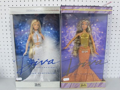 Lot 409 - Two Boxed Mattel Diva Collection Barbie Dolls,...