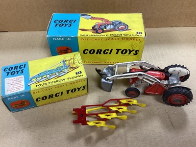 Lot 850 - Corgi Toys No 53 Massy-Furguson 65 Tractor...